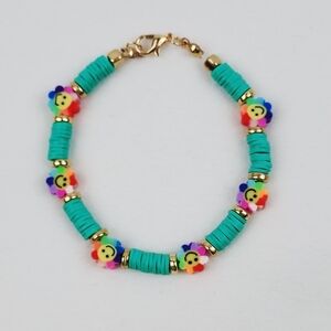 Handmade Smile Flower Multi Color Bracelet